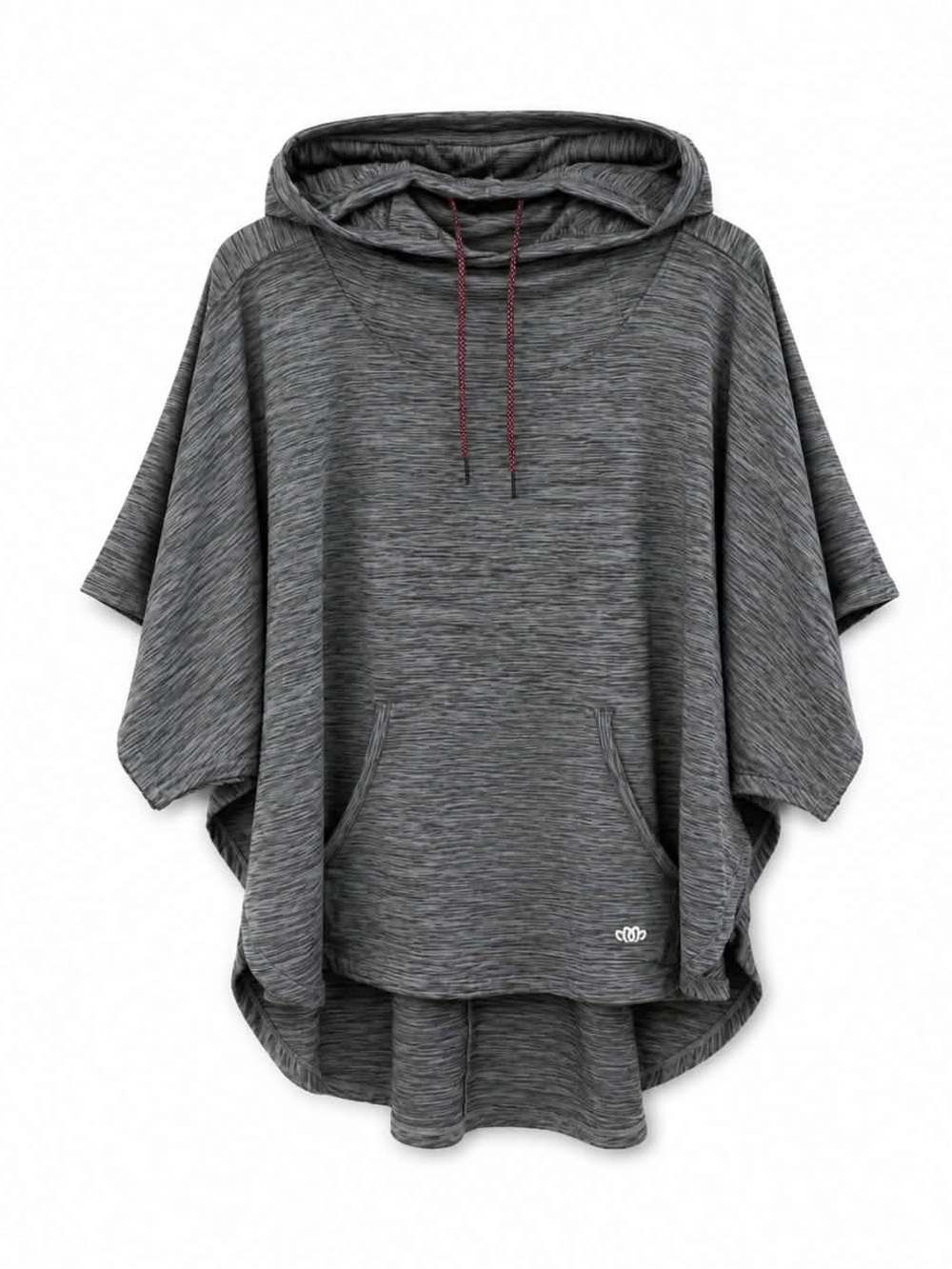 Maurices inMotion Gray Hooded Poncho Cape with Kangaroo Pocket – Size S/M EUC